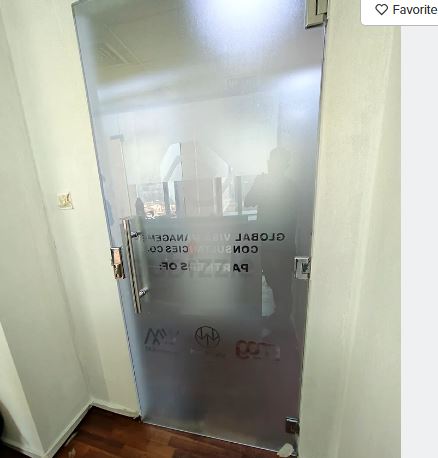 Glass stickerPrint